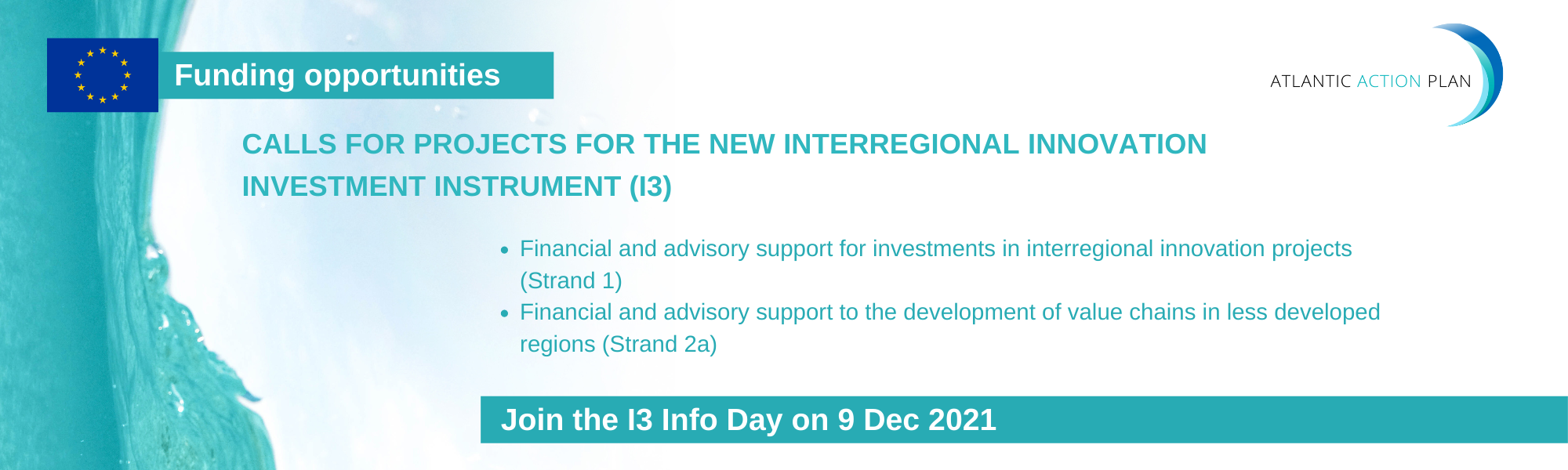 Calls for projects for the new Interregional Innovation Investment instrument (I3)