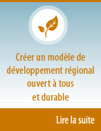 Create a socially inclusive and sustainable model of regional development